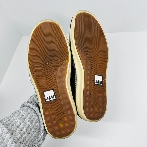 Johnston & Murphy Sheepskin Navy Skull Embossed McGuffey Slip-on Shoe main image 9